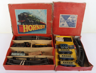 Hornby Train Tank Goods Clockwork Set No.40 Gauge 0 - 5