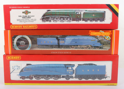 Three boxed Hornby Railways 00 gauge 4-6-2 A4 Streamlined locomotives,