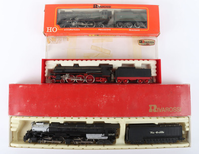 Three boxed Rivarossi HO gauge locomotives