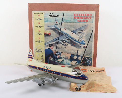 Schuco Tinplate 5600 Elektro Radiant 5600 B.O.A.C Airliner Aircraft