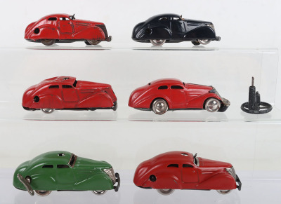 Five Loose Schuco Tinplate 3000 Telesteering cars - 2