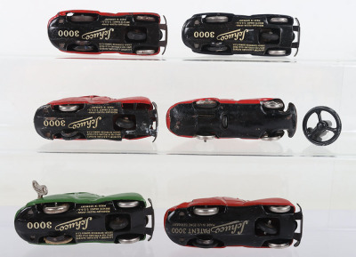 Five Loose Schuco Tinplate 3000 Telesteering cars - 3