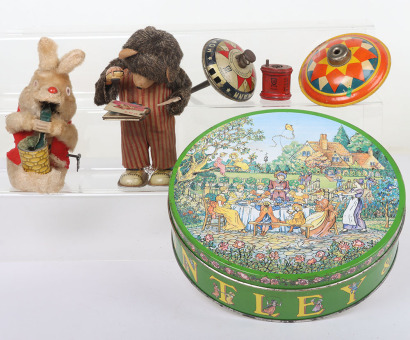 A Lehmann Tinplate Hop Hop spinning Toy