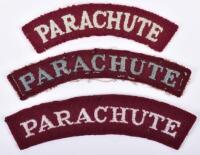 3x Embroidered Parachute Shoulder Titles