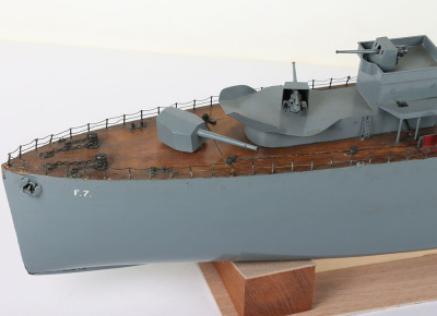 A Bassett-Lowke working remote control scale model of a F7 Navy Destroyer, 1936 - 2
