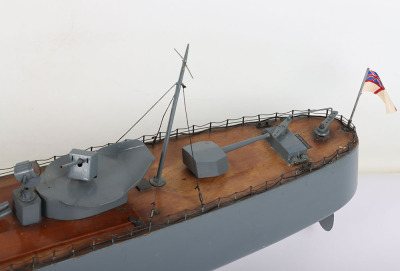 A Bassett-Lowke working remote control scale model of a F7 Navy Destroyer, 1936 - 4