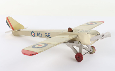 Boxed Wells O London tinplate flying Gyroplane, 1930s - 5