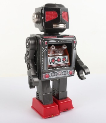 Attacking Martian Battery-Operated Robot SH Horikawa Japan, large head version