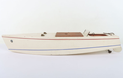 Kellner for Lines Bros Tri-ang ‘K’ wooden clockwork Speed boat, 1937-38