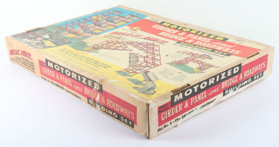 Boxed Chad Valley Motorized Girder & Panel and Bridge & Roadway Building set No.8, - 2
