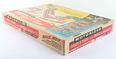 Boxed Chad Valley Motorized Girder & Panel and Bridge & Roadway Building set No.8, - 3