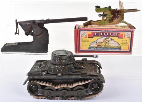 Gama Tinplate Large Scale Clockwork Tank,