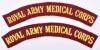 2x WW2 Royal Army Medical Corps Airborne Issue Shoulder Titles