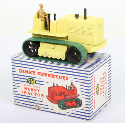 Dinky Supertoys 963 Blaw-Knox Heavy tractor, yellow body