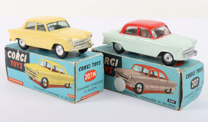 Two Corgi Toys Standard Vanguard III Saloons