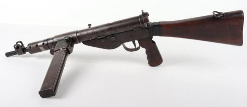 Deactivated British Sten Mk5 Submachine Gun