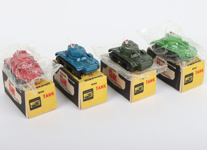 Four Maxwell Toys India 501 Tanks