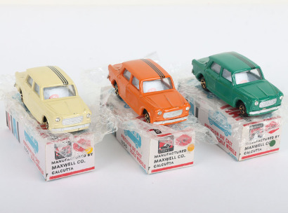 Three Maxwell Toys India 507 Premier President Fiat 1100