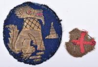 Rare Chindits Cloth Formation Sign and Unusual Indian Airborne Glider Sleeve Badge