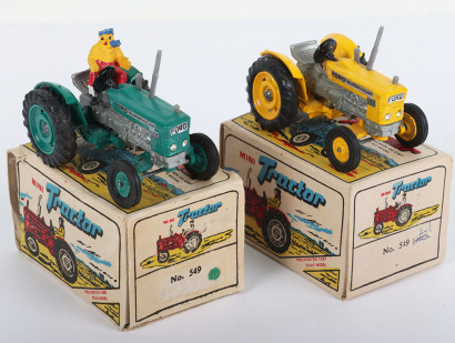 Two Maxwell Toys India Ford Super Major 5000 Tractors