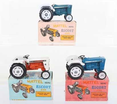 Three Maxwell Toys India Mattel Tractors