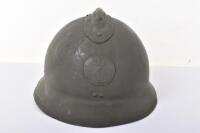 WW2 French M-26 Colonial Infantry Adrian Pattern Steel Combat Helmet