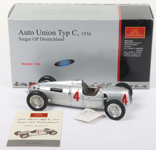 1:87 CMC Auto Union Typ C 1936-1937 A-008 Chrom Edition 1:87 CMC Auto Union Typ C 1936-1937 A-008 Chrom Edition