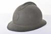 WW2 French M-26 Colonial Infantry Adrian Pattern Steel Combat Helmet - 3