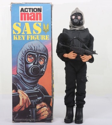 Boxed Original Palitoy Action Man SAS Key Figure