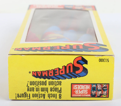 Vintage Mego DC Superman 8 inch Action figure 1976 in original Yellow box, - 3