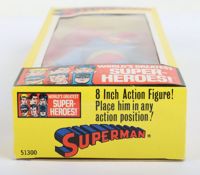 Vintage Mego DC Superman 8 inch Action figure 1976 in original Yellow box, - 5