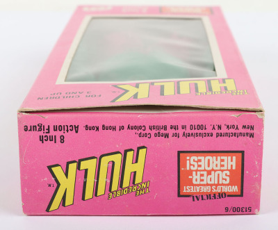 Vintage Mego Marvel Hulk 8 inch Action figure 1976 in original Pink box, - 3