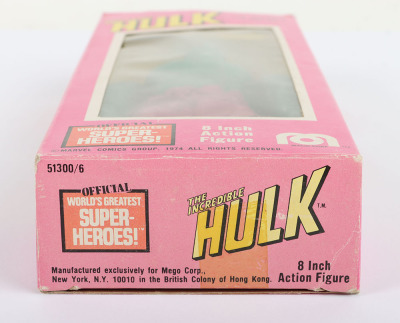 Vintage Mego Marvel Hulk 8 inch Action figure 1976 in original Pink box, - 5