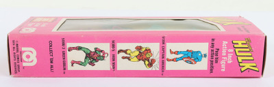 Vintage Mego Marvel Hulk 8 inch Action figure 1976 in original Pink box, - 6