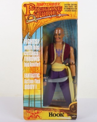 Vintage Matchbox Pirate Fighting Furies Hook US 8 inch Action figure boxed original box.