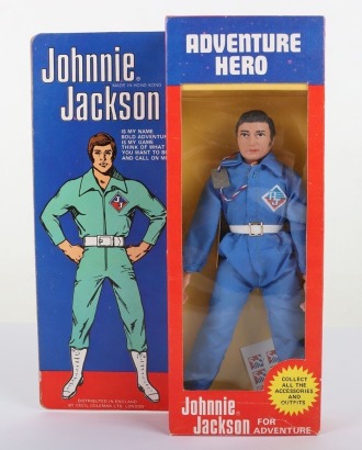 Vintage Mego Adventure Hero Action Jackson Clean Shaven 8 inch Action figure boxed 1972. Cecil Coleman.