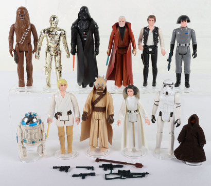 Vintage Star Wars First Twelve loose action figures Kenner,