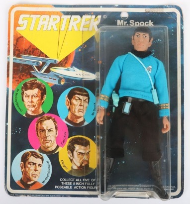 Vintage Original Star Trek Mego Bradgate Dr. Spook Five face Type 1, 8 inch action figure Boxed Catalogue number 22801.