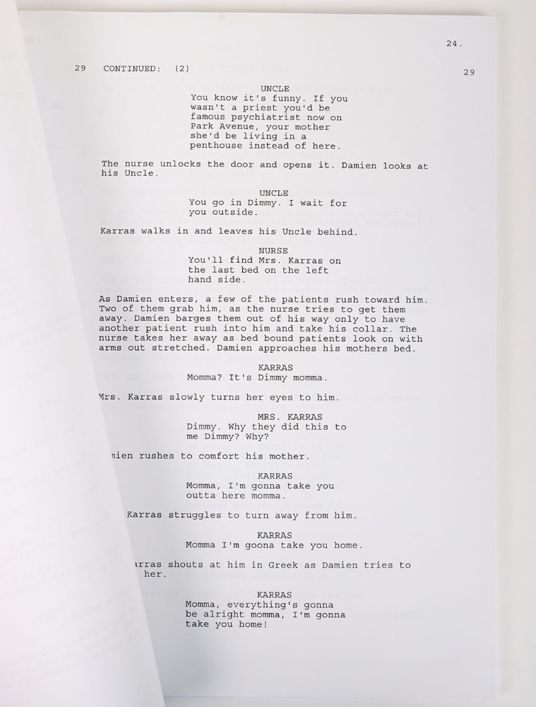 Exorcism Script Scarce The Exorcist Script signed by Linda Blair.