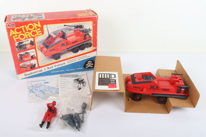 Vintage Action Force Shadowtrak Vehicle and Red Vulture figure Palitoy boxed.