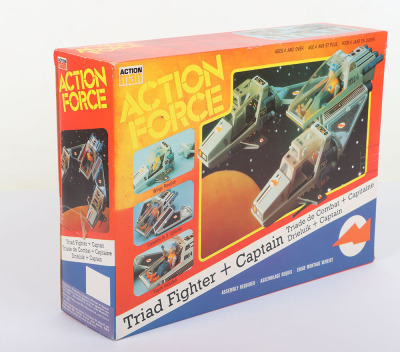 Vintage Action Force Space Force Triad Fighter Vehicle and Captain figure Palitoy Sealed boxed. - 3