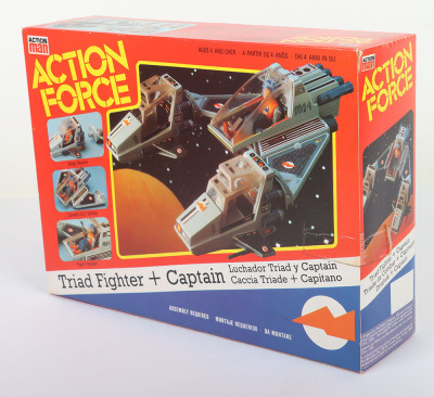 Vintage Action Force Space Force Triad Fighter Vehicle and Captain figure Palitoy Sealed boxed. - 4