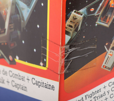 Vintage Action Force Space Force Triad Fighter Vehicle and Captain figure Palitoy Sealed boxed. - 6
