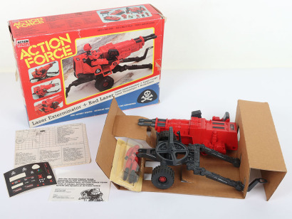 Vintage Action Force Laser Exterminator Vehicle and Red Laser figure Palitoy boxed.