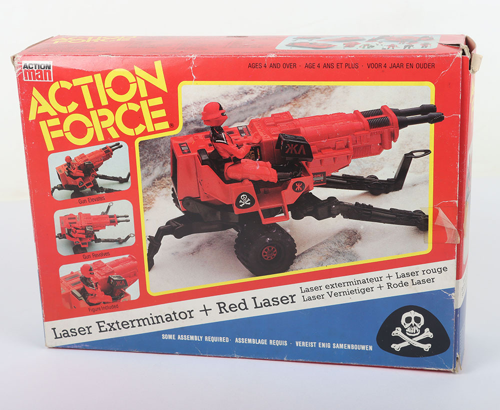 Vintage Action Force Laser Exterminator Vehicle and Red Laser figure ...