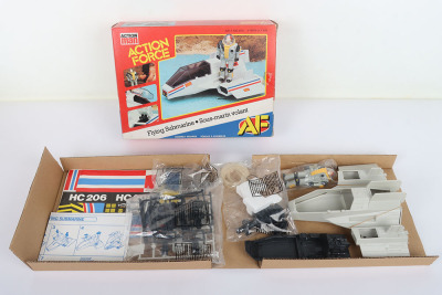 Vintage Action Force Flying Submarine Vehicle with Deep Six figure Palitoy AF boxed.