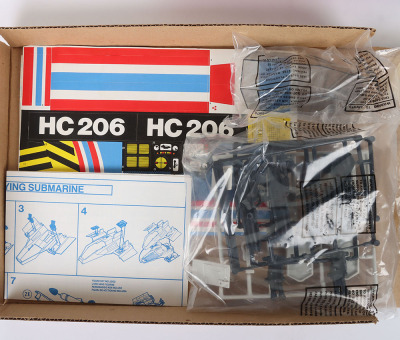 Vintage Action Force Flying Submarine Vehicle with Deep Six figure Palitoy AF boxed. - 2