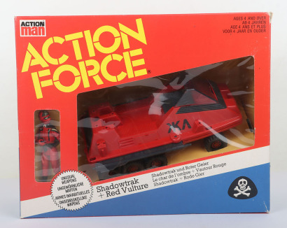 Vintage Action Force Shadowtrak Vehicle and Red Vulture figure Palitoy boxed.