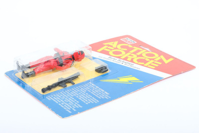 Scarce Vintage Action Force Die Terror Bande German Version Rote Schatten Red Shadow carded moc Action figure 1983 Palitoy, - 3