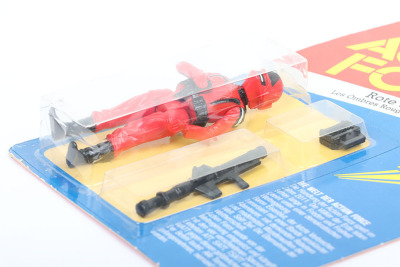 Scarce Vintage Action Force Die Terror Bande German Version Rote Schatten Red Shadow carded moc Action figure 1983 Palitoy, - 4
